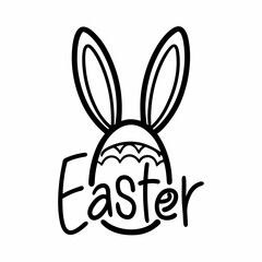 easter bunny vector illustration