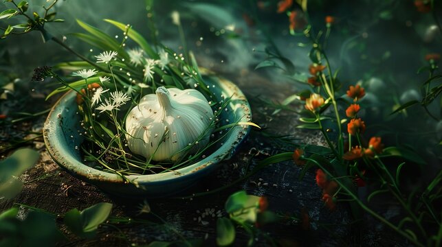organic vegetable garlic