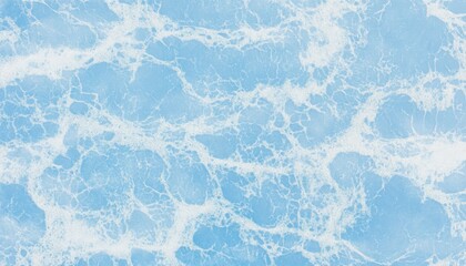 Fototapeta premium Light blue water surface with white foam