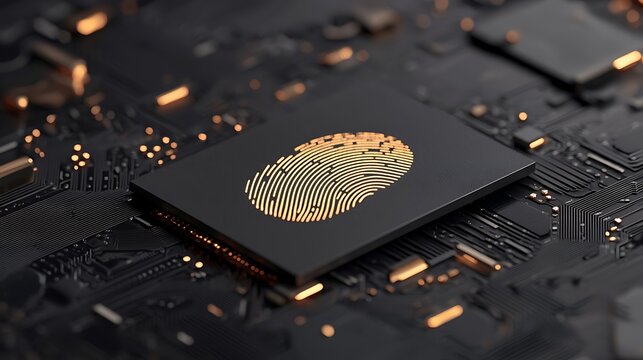 Fingerprint on Circuit Board - Powered by Adobe