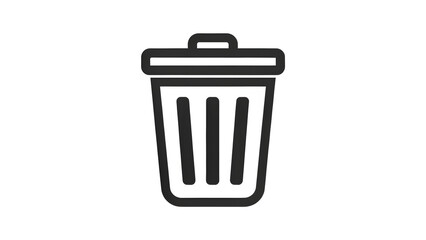 Trash vector delete remove flat symbol