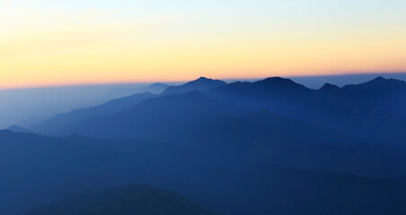 Mulayit Taung, the highest peak of the DKBA Karen Buddhist Autonomous Region in Myawaddy Province, Union of Myanmar.
