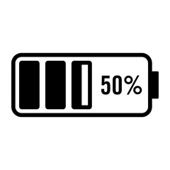 Battery icon set. Set of battery charge level indicators symbol design vector illustration.