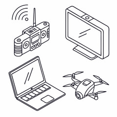 laptop and mobile phones
