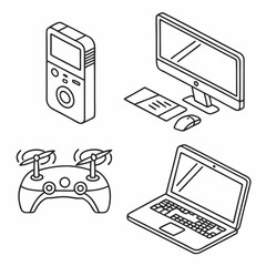 laptop and mobile phones
