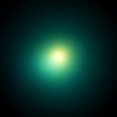 Bright, centered light source against a dark teal background.  Soft, diffused glow
