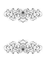 abstract floral frame