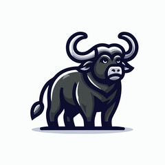 Fototapeta premium buffalo vector illustration