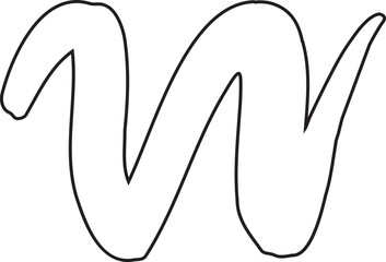 Abstract Flower Minimalist Line Art Hand Drawn