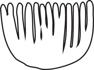 Abstract Flower Minimalist Line Art Hand Drawn