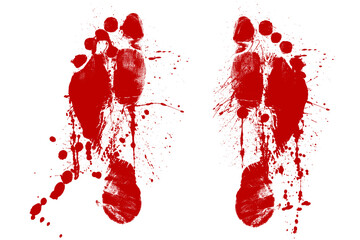 bloody footprint