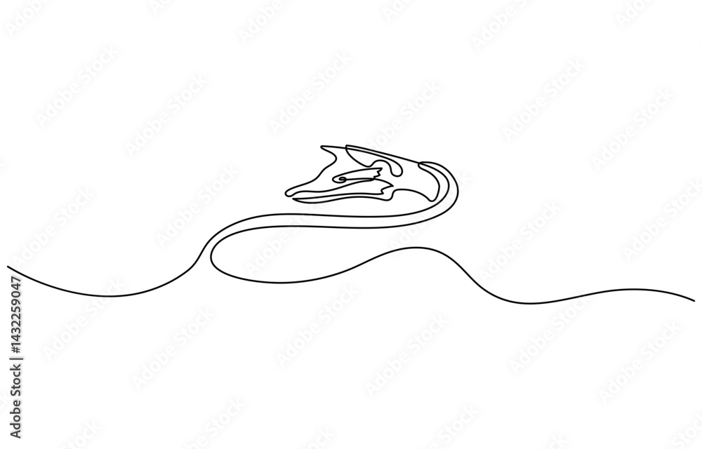 Poster fox in line art and abstract icon set. collection of fox wall art decoration design. abstract and mi