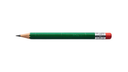 green pencil on transparent background