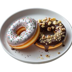 Delicious Duo Frosted Donuts Delight