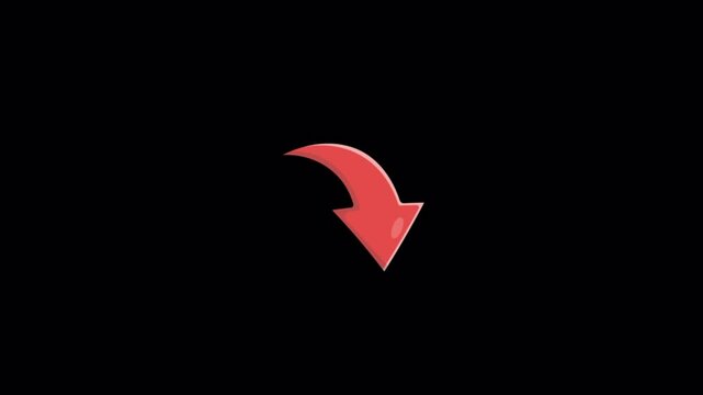 Arrow Concept Animation Video - Transparent