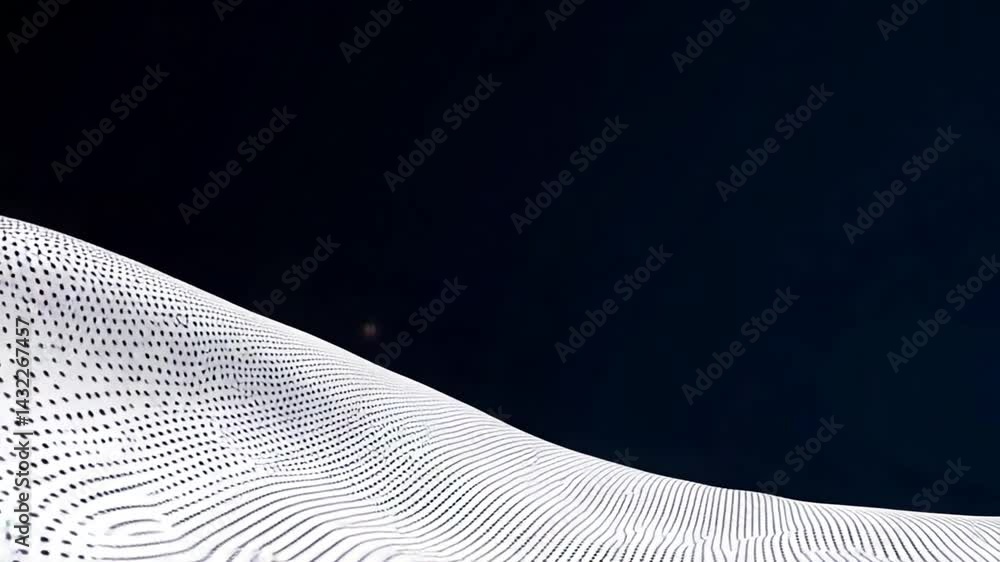 Poster abstract wave pattern in black and white with smooth lines and gradients for modern art backgrounds