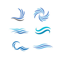 Dynamic water wave with flowing curves, symbolizing motion, nature, freshness, energy, fluidity, tranquility, and ocean beauty.