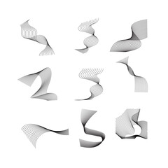 Smooth wave line design with flowing curves, symbolizing motion, water, energy, rhythm, elegance, balance, and fluidity.