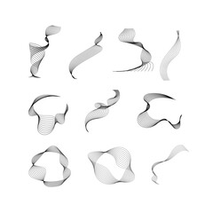 Smooth wave line design with flowing curves, symbolizing motion, water, energy, rhythm, elegance, balance, and fluidity.