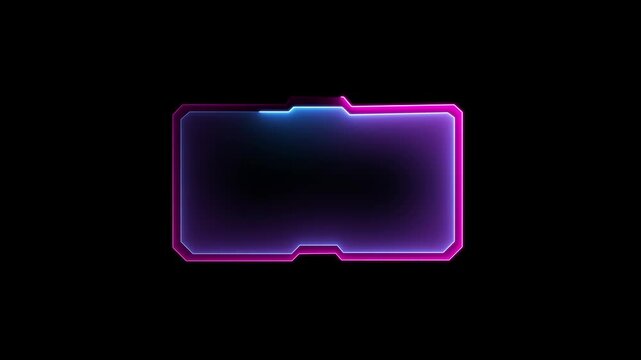 Game stream frames. Glow theme for live conference of gaming streamers, Stream overlay screens future theme neon design,