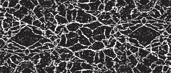 Fototapeta premium Scratched and Cracked Grunge Urban Background Texture Vector. Dust Overlay Distress Grainy Grungy Effect. Distressed Backdrop Vector Illustration. Isolated Black on White Background. EPS 10.
