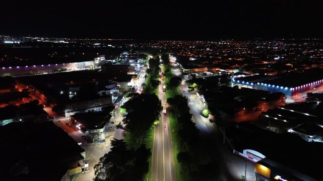 Cidade a noite entroncamento