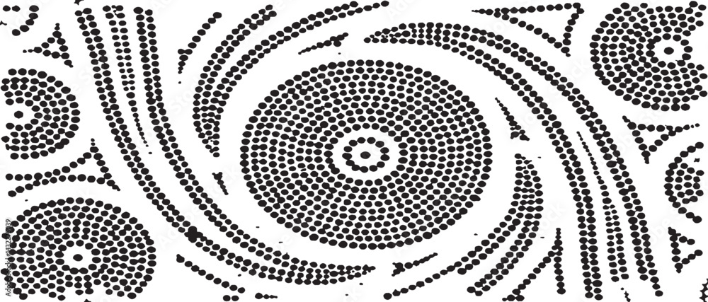 Aufkleber circular starburst explosion texture. distressed uneven grunge background. abstract vector illustrat