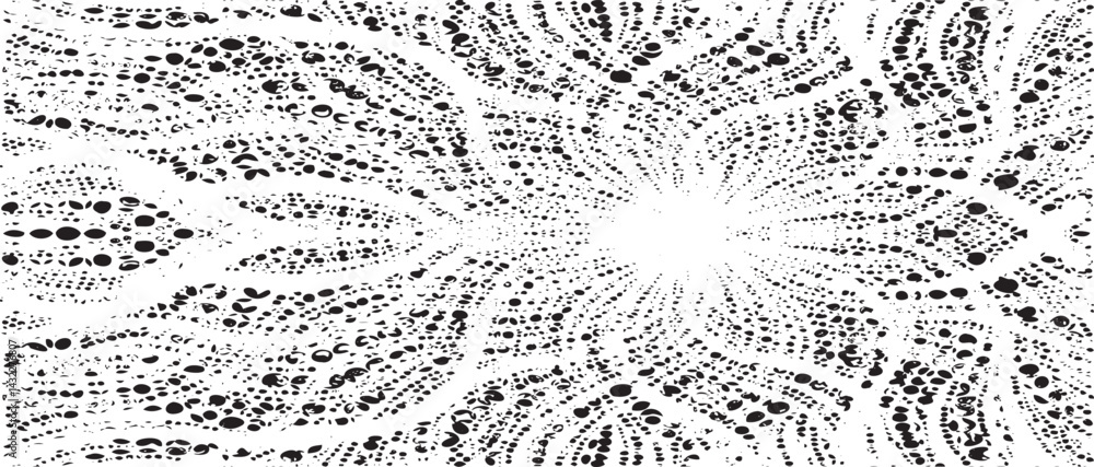 Poster circular starburst explosion texture. distressed uneven grunge background. abstract vector illustrat