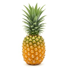 Fototapeta premium Whole pineapple isolated on white