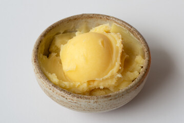 Clarified Butter Ghee in a Bowl