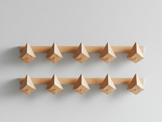 Wooden Pyramid Hooks