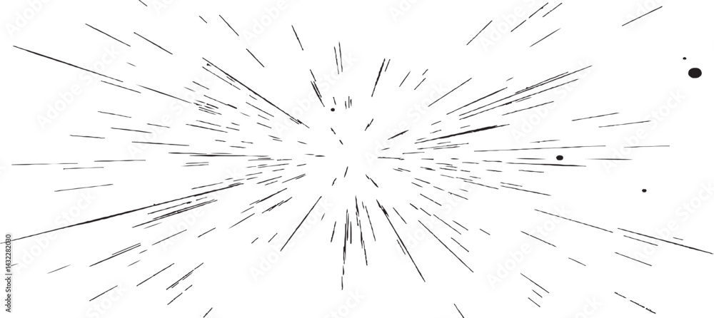 Poster circular starburst explosion texture. distressed uneven grunge background. abstract vector illustrat