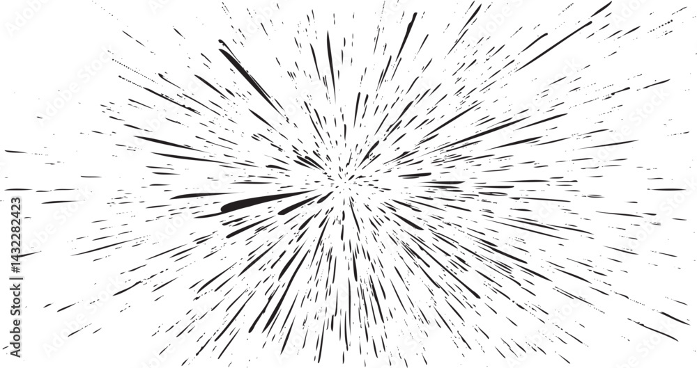 Poster circular starburst explosion texture. distressed uneven grunge background. abstract vector illustrat