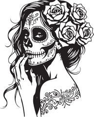 Sugar Skull Girl SVG | Tattoo Style Calavera Silhouette

Day of the Dead Skull Girl | Vector Tattoo Design

Sugar Skull Woman Silhouette | Dia de los Muertos SVG

Skull Girl Tattoo SVG | Gothic Calave
