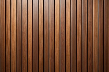 Naklejka premium Wood background banner panorama long - Brown wooden acoustic panels wall texture , seamless pattern, vertical