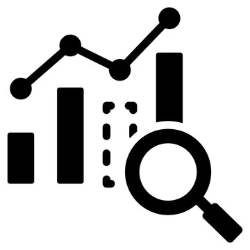 Gap Analysis Solid Black Icon