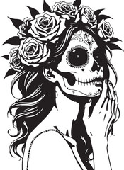 Sugar Skull Girl SVG | Tattoo Style Calavera Silhouette

Day of the Dead Skull Girl | Vector Tattoo Design

Sugar Skull Woman Silhouette | Dia de los Muertos SVG

Skull Girl Tattoo SVG | Gothic Calave