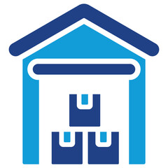 Warehousing Dual Tone Icon