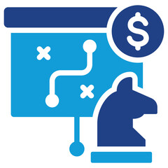 Business Strategy Dual Tone Icon
