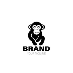 Chimp Logo. Chimp Logo Design. Chimp Logo Brand. Chimp Logo Vector Design Isolated on White Background