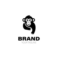 Chimp Logo. Chimp Logo Design. Chimp Logo Brand. Chimp Logo Vector Design Isolated on White Background