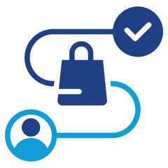 Customer Journey Dual Tone Icon