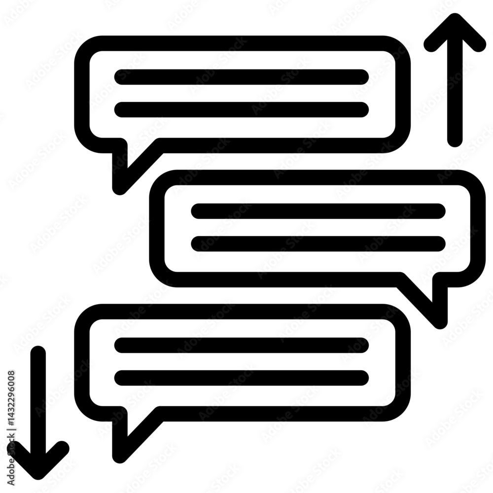 Poster Task Prioritization Outline Icon