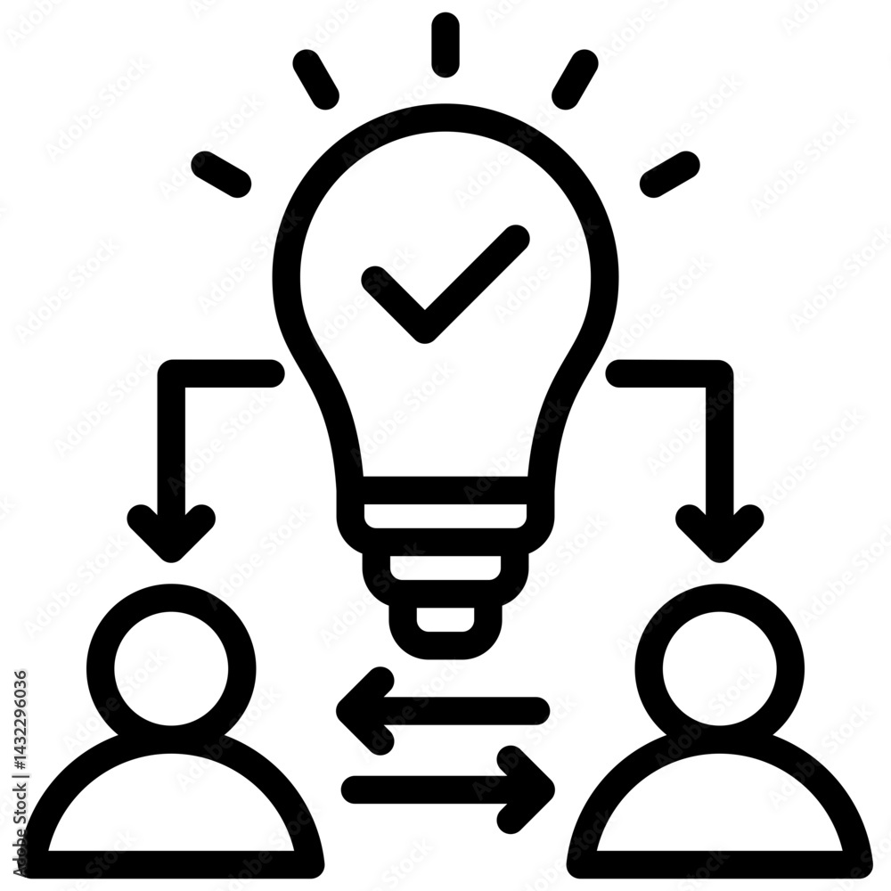 Poster issue resolution outline icon
