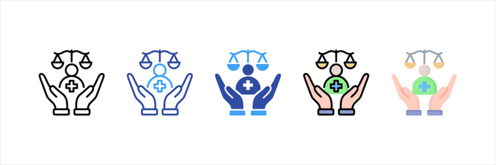 Personal Injury Multi Style Icon Set