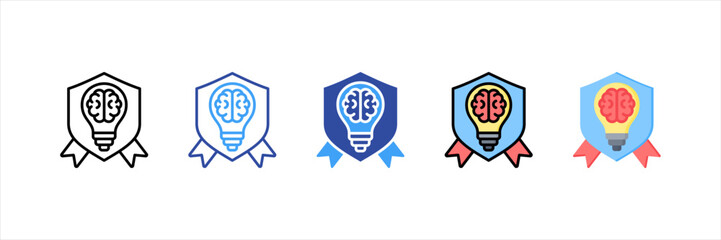 Intellectual Property Multi Style Icon Set