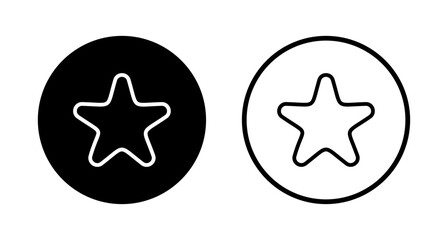 Star icon logo design. rating sign and symbol. favourite star icon