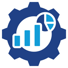 Statistical Process Control Dual Tone Icon