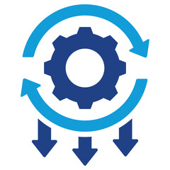 Rework Reduction  Dual Tone Icon