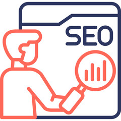 Seo line color icon